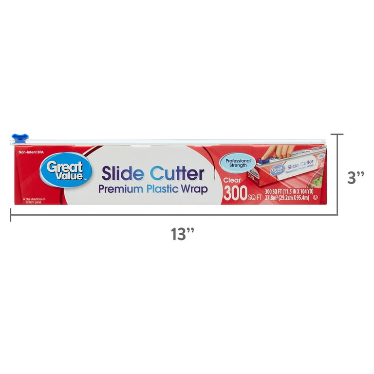 Plastic Wrap with Slide Cutter