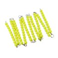 thumbnail image 2 of 2 X 10 Piezas De Cadenas De Cuentas Montessori, Juguete De Conteo Montessori Para Niños De 3 A 5 Años, Regalo Amarillo, 2 of 8