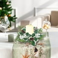 thumbnail image 6 of Fwttom Christmas Wreaths, Christmas Decorations Home Candle Holders Wreath Ring, Creative Mini Wreaths for Holiday Party Xmas Candle Table Setting, 6 of 7