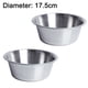 thumbnail image 2 of Cuencos de acero inoxidable para perros y gatos (paquete de 2) - Plato de agua y comida de metal, 2 of 5