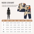 thumbnail image 4 of Balery American Bald Eagle A Conjunto de Pijama con Estampado para Mujer, Conjunto de Dos Piezas con Manga Larga, Ropa de Dormir Suave con Bolsillos, Pijamas Cómodos-Large, 4 of 7