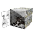 thumbnail image 5 of Spring Dog Crate Cover, Abstract Botanical Pattern with Bird Silhouettes and Colorful Plants, Easy to Use Pet Kennel Cover Small Dogs Puppies Kittens, 7 Sizes, Charcoal Grey Multicolor, by Ambesonne, 5 of 6