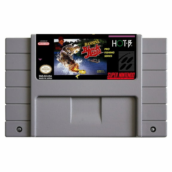 SNES Games Cartridge Super Black Bass