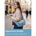 thumbnail image 6 of Spencer Handbags for Women Crossbody Bag Soft Nylon Multi Pocket Shoulder Purses Waterproof Messenger Bag, 6 of 9