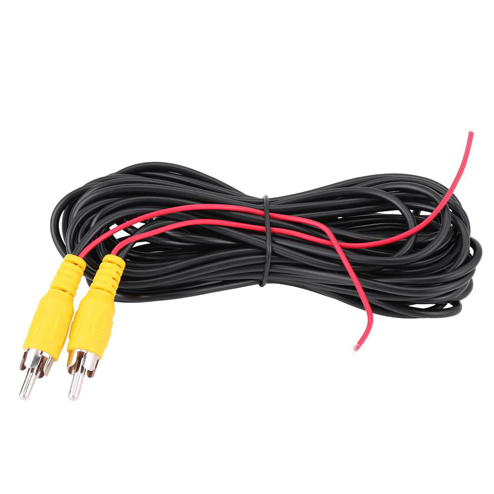 6m//19.7ft RCA Video Cable with DC Jack Power Cord for Car Backup Camera System
