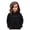 00#Black1192, variant on Shinyii Girls Casual Hoodie Letter Print Pullover Hooded Sweatshirt, Black, Sizes 3-10
