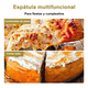 thumbnail image 2 of Juego De Cuchillos De Corte De Pastel De Acero Inoxidable Malubero Dorado, 2 of 5