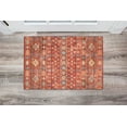 thumbnail image 4 of Tapis d'appoint lavable Devlin 2 pi x 3 pi rouge et ivoire, 4 of 7
