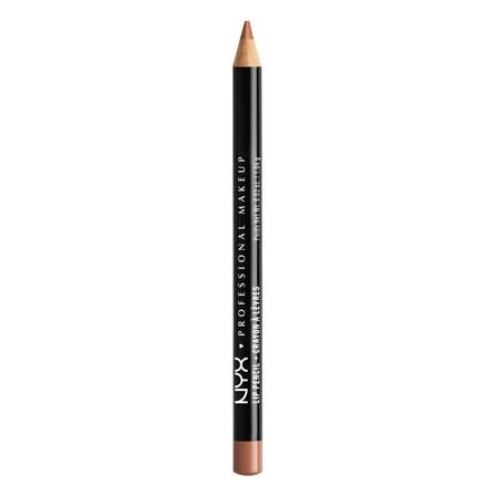 NYX Professional Makeup Slim Lip Pencil, Long-Lasting Creamy Lip Liner, Soft Brown