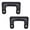 Black, variant on CROSSDESIGN Black Dual Steering Stabilizer 2"Leveling Kit Fit for Chevy /GMC 1500 2007-2018/Yukon 2007-2020