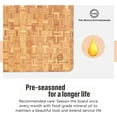 thumbnail image 5 of Small End Grain Bamboo Cutting Board | Professional, Antibacterial Butcher Block | NonSlip Rubber Feet by Top Notch Kitchenware, 5 of 7