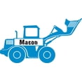 thumbnail image 1 of Personalized Name Vinyl Decal Sticker Custom Initial Wall Art Personalization Children Boy Bedroom Construction Truck Heavy Equipment Digger Toy 16 Inches X 24 Inches, 1 of 1