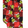 thumbnail image 3 of The Grinch Men's Grinch Santa AOP Buffalo Plaid Christmas Holiday Boxer Briefs Underwear, 3 of 7