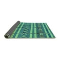 thumbnail image 2 of Ahgly Company Indoor Rectangle Solid Turquoise Blue Modern Area Rugs, 6' x 9', 2 of 4