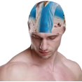 thumbnail image 2 of FYBTO Casquette de Natation Vert Tortue de Mer Adulte FYBTO Polyester, 2 of 4