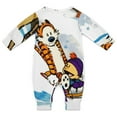 thumbnail image 2 of Calvin And Hobbes Baby Onesie Romper Footless Infant Long Sleeve Jumpsuit for Boys Girls, 2 of 8