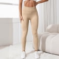 thumbnail image 6 of UngA Anti Cellulite Leggings for Women High Waisted Butt Scrunch Legging Gym Yoga Pants with Tummy Control Workout Womens Leggings Beige,M, 6 of 7