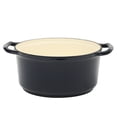 thumbnail image 2 of Kenmore Oak Park 5Qt Cast Iron Dutch Oven Casserole With Lid With Metallic Enamel - Blue, 2 of 8