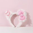 thumbnail image 5 of Sanrio Sweet Fashion Headband Kuromi My Melody Cute Anime Plush Hair Hoop For Girls Princess Style All-match Hair Accessories, 5 of 9