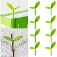 thumbnail image 1 of marcadores de pequeños brotes verdes, creativos marcadores de brotes de hierba verde de silicona, regalos para que los fanáticos lean, 1 of 5