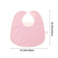 thumbnail image 3 of Ohmyroo Adjustable Adult Bib with Cloth Fabric, Reusable and Washable Clothing Protector for Mealtime, Comfortable Dining Apron, 3 of 6