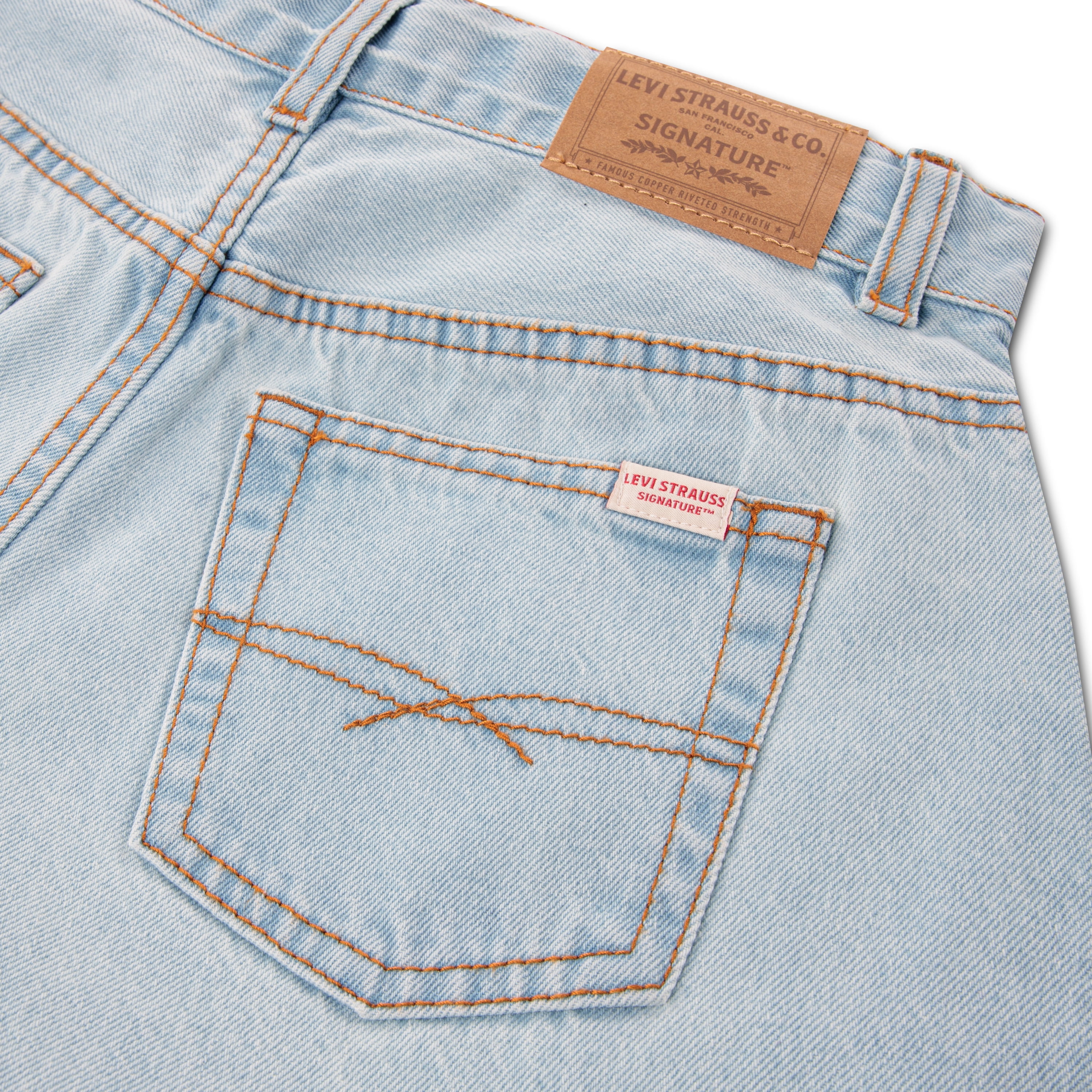 Levi Strauss Signature Girls Floral Baggy Jeans, Sizes 5-18