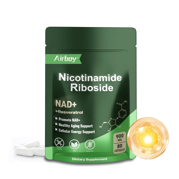Nicotinamide Riboside - NAD  Supplement - Boost NAD , Energy, Focus, Immunity, Age Resist - 80 Capsules
