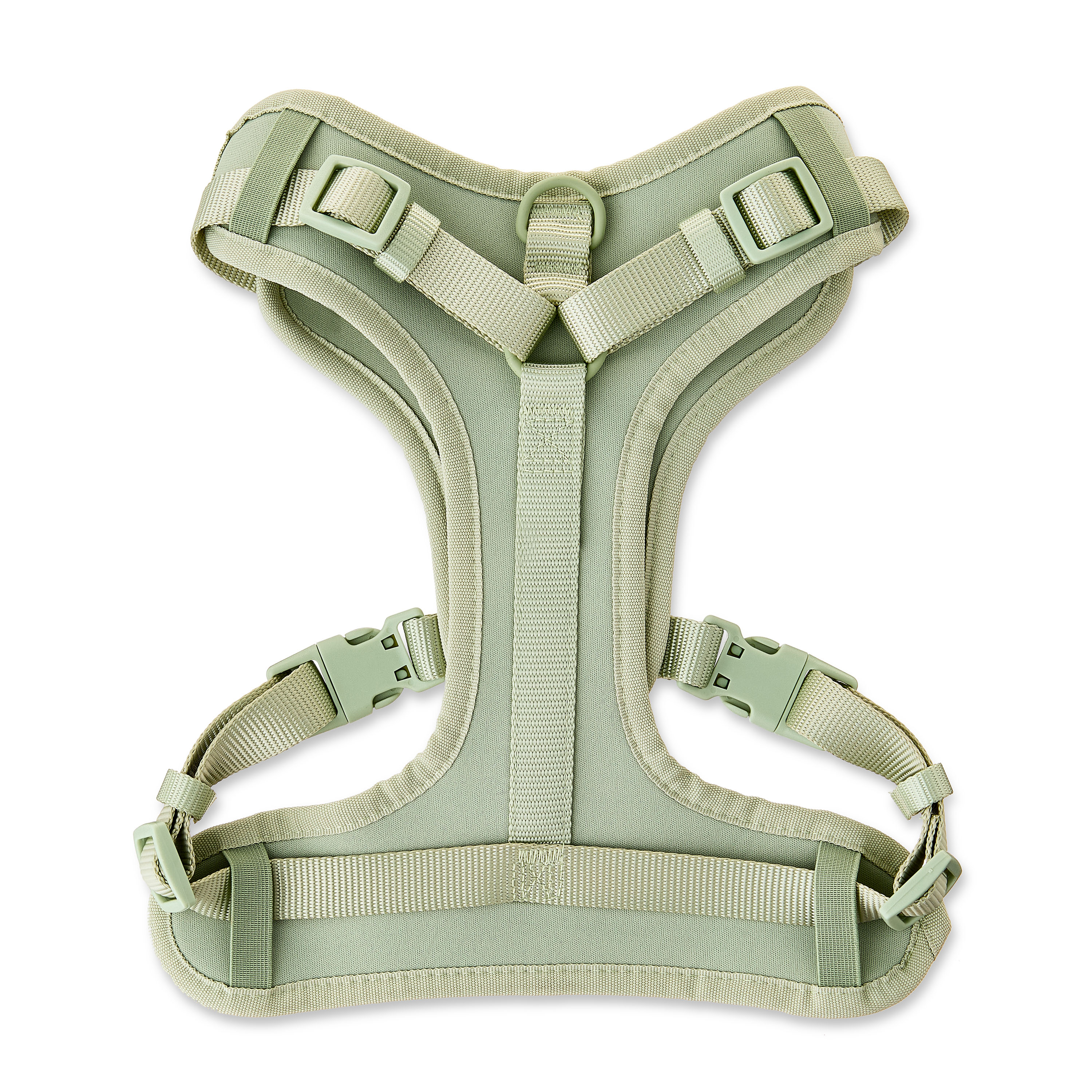 Vibrant Life Neoprene Comfort Control Monochrome Dog Harness, Sage Green, M