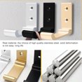 thumbnail image 3 of Kenally Ganchos de pared plegables, herrajes decorativos para muebles a prueba de herrumbre, bolsas invisibles montadas en la pared, perchas, abrigo, Herramientas y ferretería Negro Kenally TO008895-02, 3 of 6
