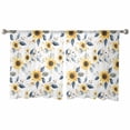 thumbnail image 2 of Sheer Curtains 45 Inches Long, Spring Floral Vintage Summer Botanical Light Filtering Window Curtains for Living Room/Bedroom, Sunflower Rod Pocket Voile Sheer Curtain Drapes, 52"W x 45"L, 2 Panels, 2 of 9