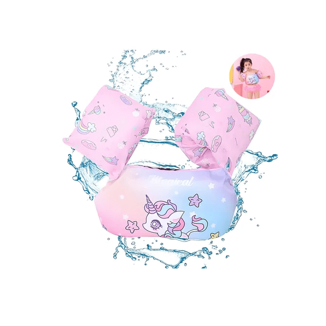 Chaleco Salvavidas Niños Sin Necesidad Inflar Flotador Xtellar rosa