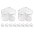 thumbnail image 5 of 10 Pcs Transparent Heart Shaped Dessert Cups 150ml Multi-Function Pudding Cups for Party, Baking, and Serving, 5 of 11
