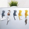 thumbnail image 4 of Farfi Creative Fridge Hook Cartoon Animal Shape Cat Tail Refrigerator Magnet Sticker for Home (White), 4 of 13