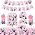 thumbnail image 4 of Decoración de fiesta temática de Spider Man Gwen para mujer, vajilla de chica araña, platos de papel, tazas, bandera para pastel, globos para Baby Shower, recuerdos para niños, 4 of 5