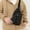 Black, variant on Sling Bag Slim Crossbody Personal Pocket Chest Bag Anti-Thief Shoulder Bag Backpack Casual Daypack Fanny Pack Travel 3x3 Canvas Chest Bag