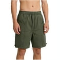 thumbnail image 3 of qolati Mens Cargo Shorts with Pocket Elastic Waist Drawstring Casual Athletic Work Short Pants Trendy Summer Beach Shorts XXL, 3 of 10