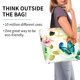 thumbnail image 2 of Balery Floral Vintage Bolsa Tote Estilo Estético con Cremalleras, Bolsa de Hombro, Bolsa de Compras Grande y Plegable, 2 of 8