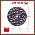 thumbnail image 2 of Salouo Rocket Satellite Christmas Tree Skirt 30" Farmhouse Christmas Decorations Snowman Xmas Tree Skirt Tree Mat for Holiday Party Decor, 2 of 8
