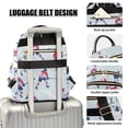 thumbnail image 3 of FORMRS Mini Backpack Purse for Women Travel Daypack Casual Shoulder Bag, Blue Ice Hockey, 3 of 7