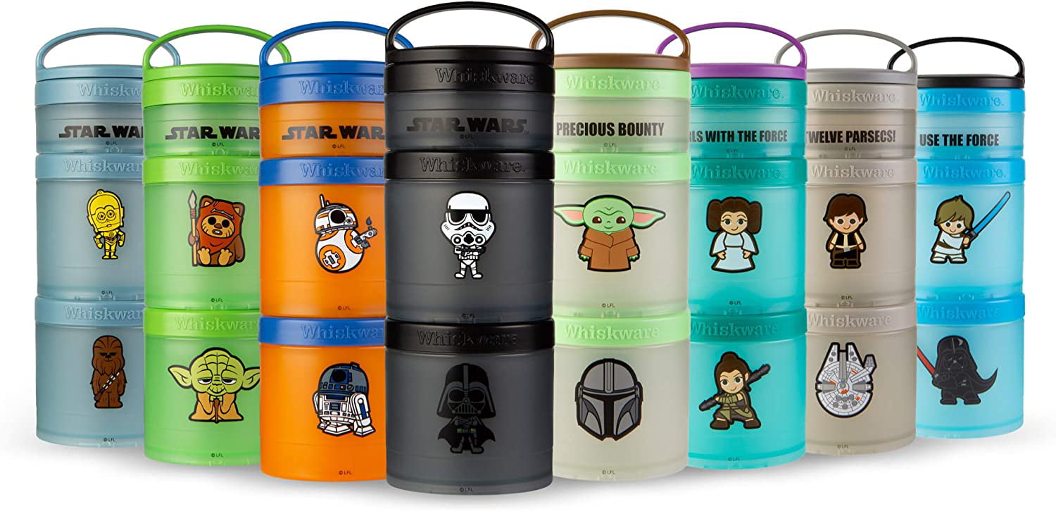 Whiskware Star Wars Stackable Snack Pack Containers - Leia & Rey