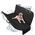 thumbnail image 2 of Active Pets - Funda para asiento de coche para perro para asiento trasero, duradera, antideslizante, resistente al agua, algodón 600D, hamaca 3 en 1, protector contra la suciedad, desprendimiento, 2 of 5