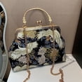 thumbnail image 7 of Jiibva Crane Pattern Clutch with Chain Chinese Style Crossbody Bag Women's Evening Bag for Wedding Banquet Party Prom Events, 7 of 7