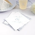 thumbnail image 5 of Classic Mr and Mrs Cocktail Party Napkins - White and Silver, Set of 20, 5 of 8