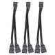 thumbnail image 3 of Cable adaptador divisor en Y Cable de alimentación de la computadora Cable de la computadora Cable dHermoso cable adaptador divisor en Y con funda negra, cable de computadora fácil y conveniente, para LHCER NONE, 3 of 5