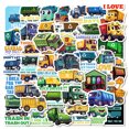 thumbnail image 2 of Paquete de pegatinas con dibujos animados, camión de basura, 50 unidades, para niños y bricolaje, 2 of 2