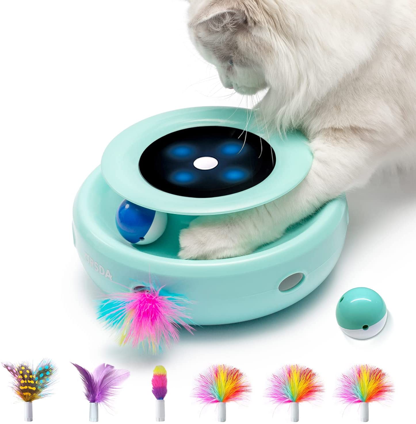 Cat Toys ORSDA 2in1 Interactive Cat Toys for Indoor Cats, Automatic