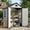 Cemented Grey, variant on EHHLY 6'x4.4' Resin Outdoor Storage Shed with Floor and Window, Plastic Garden Storage Building for Backyard and Patio, Lockable Outdoor Shed for Tools, Lawn Mower and Bikes, Cement Gray