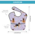 thumbnail image 4 of Zufioo German Shepherd Dog Print Toddler Adjustable Waterproof Bib, 11.6x15 Inch Feeding Bib Suitable for 6-24 Month Babies, 4 of 8