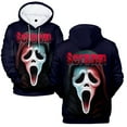 thumbnail image 2 of Scream Hoodies Women Men Cartoon Hooded Long Sleeve Pullover Scream 6 Horror Flim Merch, 2 of 3