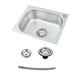 thumbnail image 4 of Fregadero de cocina, fregadero utilitario, accesorio de cocina, lavabo profundo de un solo tazón para lavar platos, estación de trabajo, restaurante,, 4 of 9